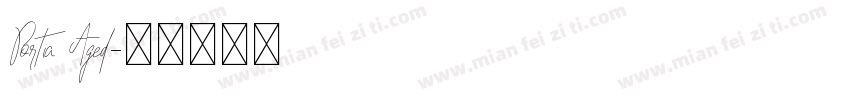 Portia Aged字体转换